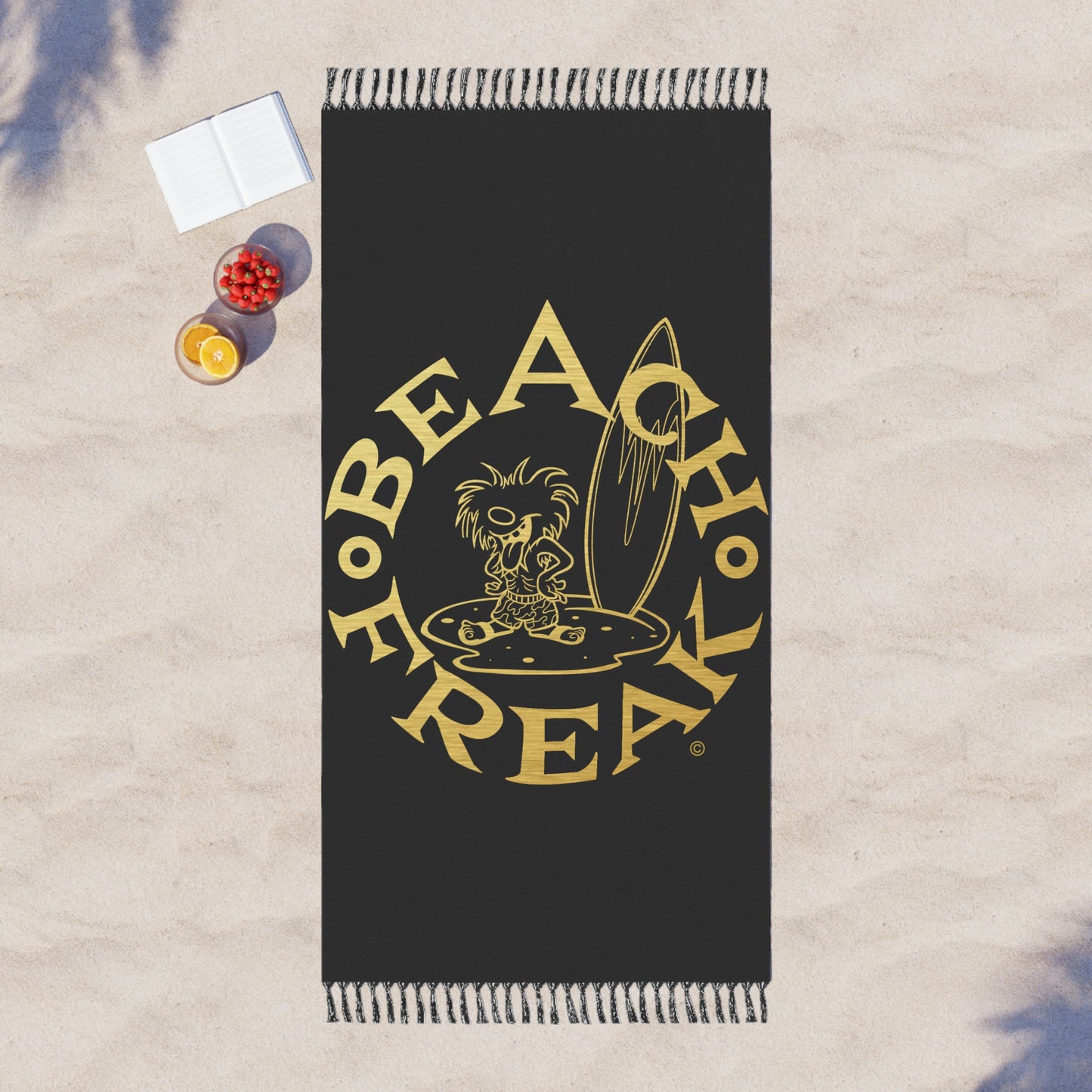 GOLD BEACH FREAK© Boho Beach Blanket