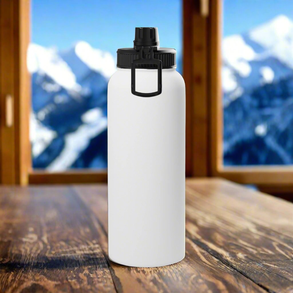 NEON BLUE SNOW FREAK© Stainless Steel Water Bottle