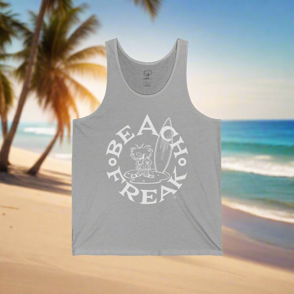 WHITE BEACH FREAK© JERSEY TANK