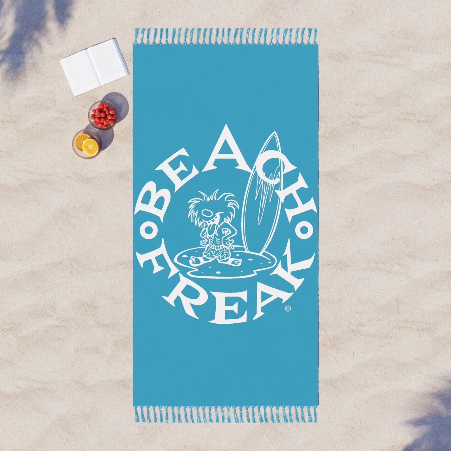 WHITE BEACH FREAK© Boho Beach Blanket
