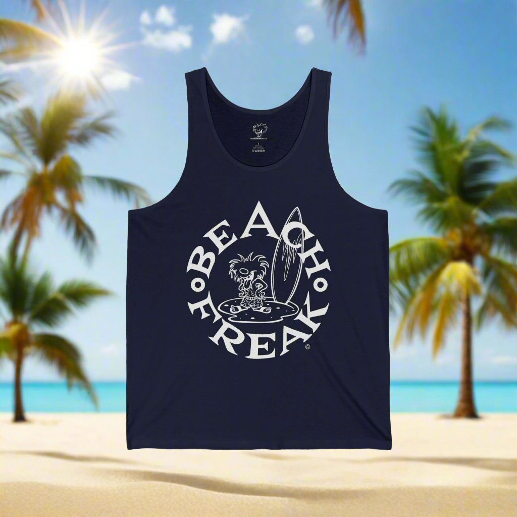 WHITE BEACH FREAK© JERSEY TANK