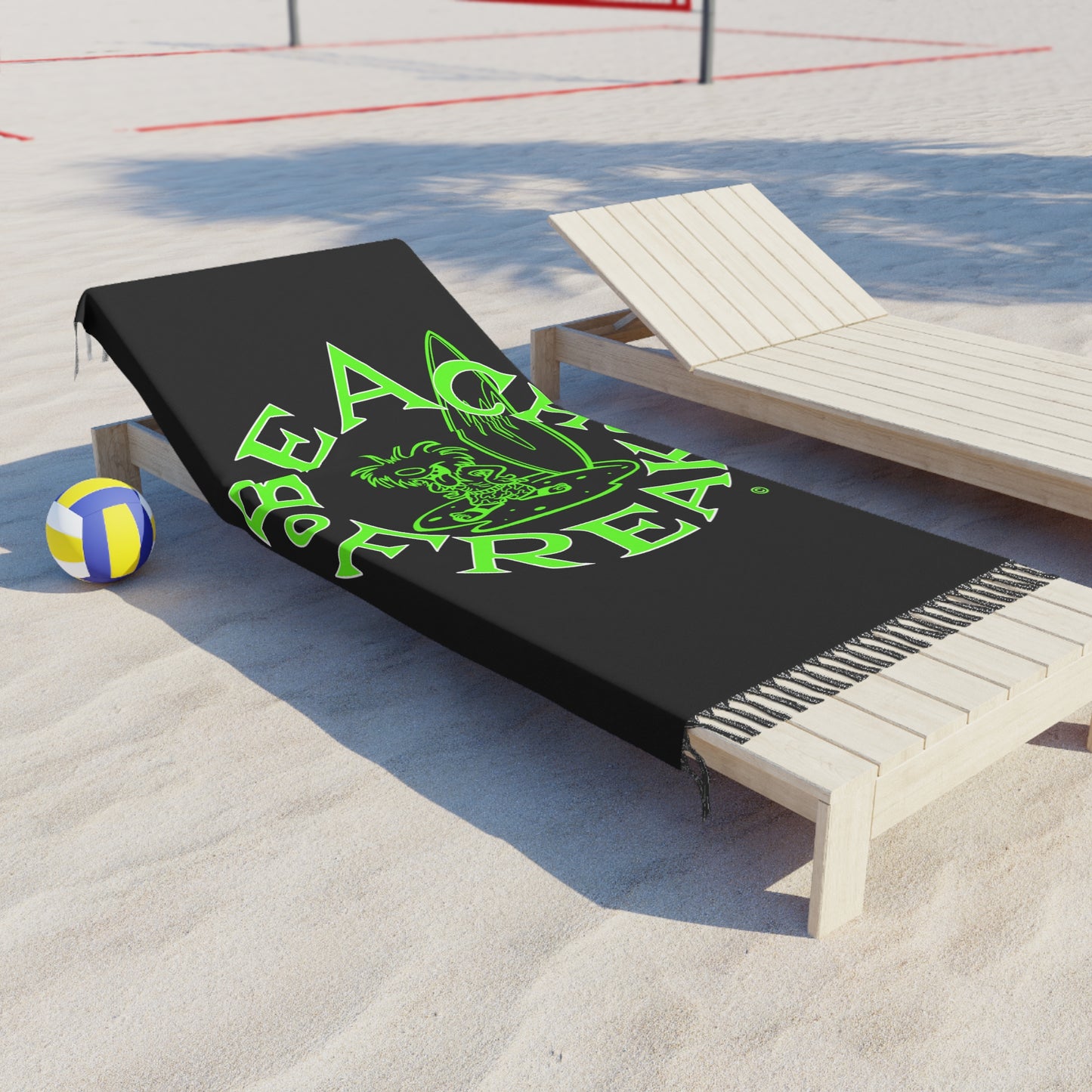 LIME BEACH FREAK© Boho Beach Blanket