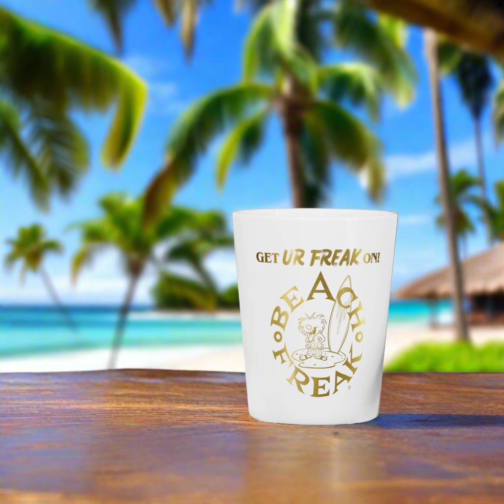 GOLD BEACH FREAK© Ceramic Shot Glass