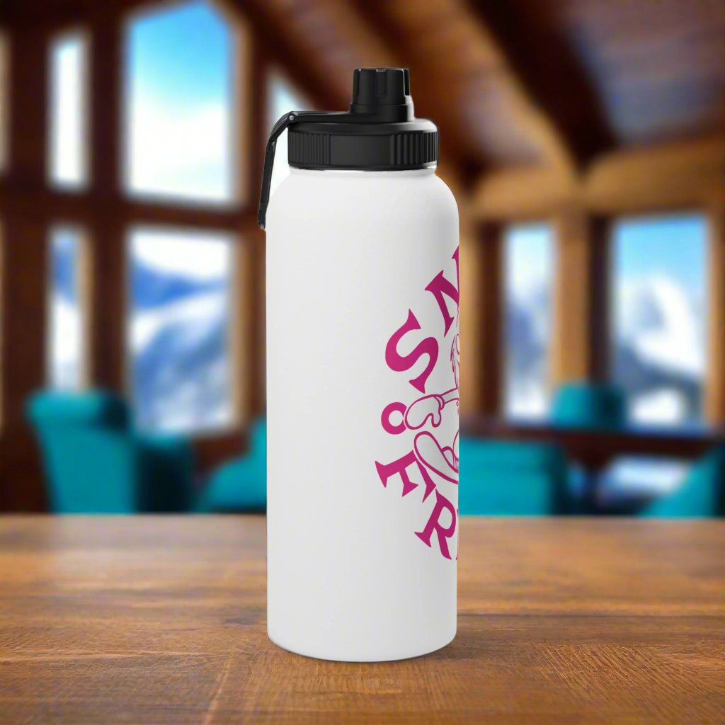 PINK SNOW FREAK© Stainless Steel Water Bottle