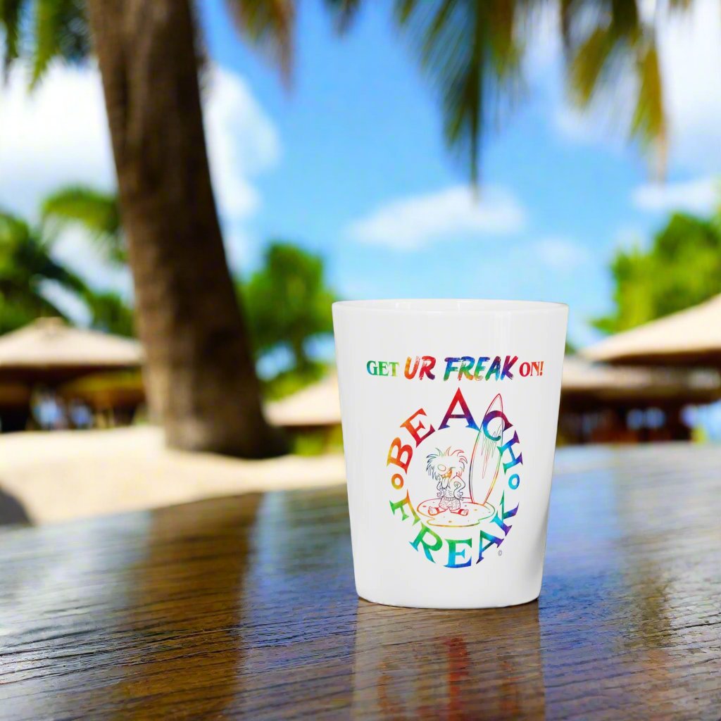 TIE-DYE BEACH FREAK© Ceramic Shot Glass