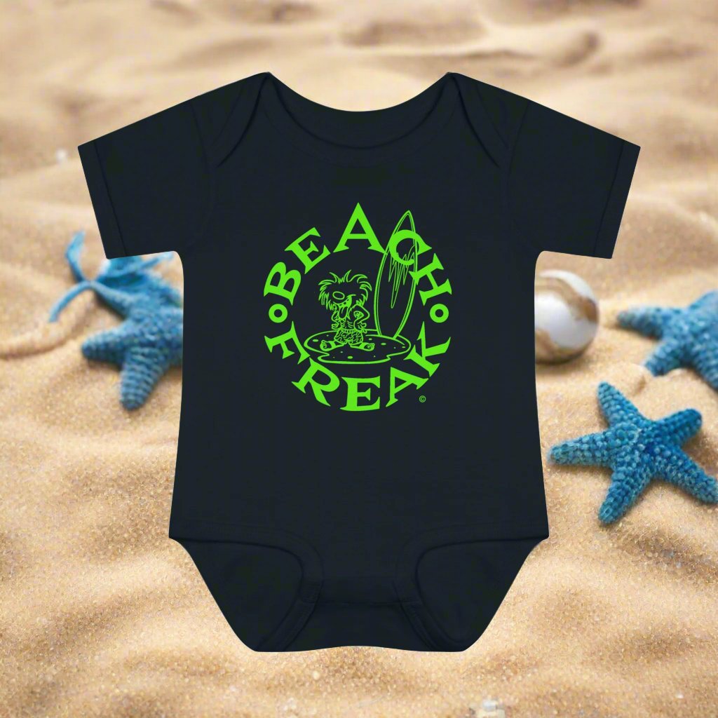 LIME BEACH FREAK© Baby Rib Bodysuit