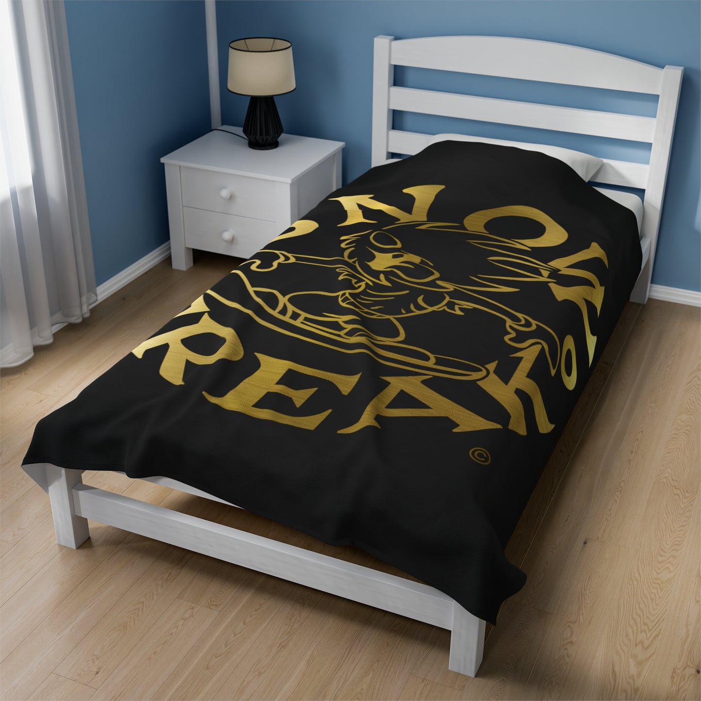 GOLD SNOW FREAK© Velveteen Plush Blanket