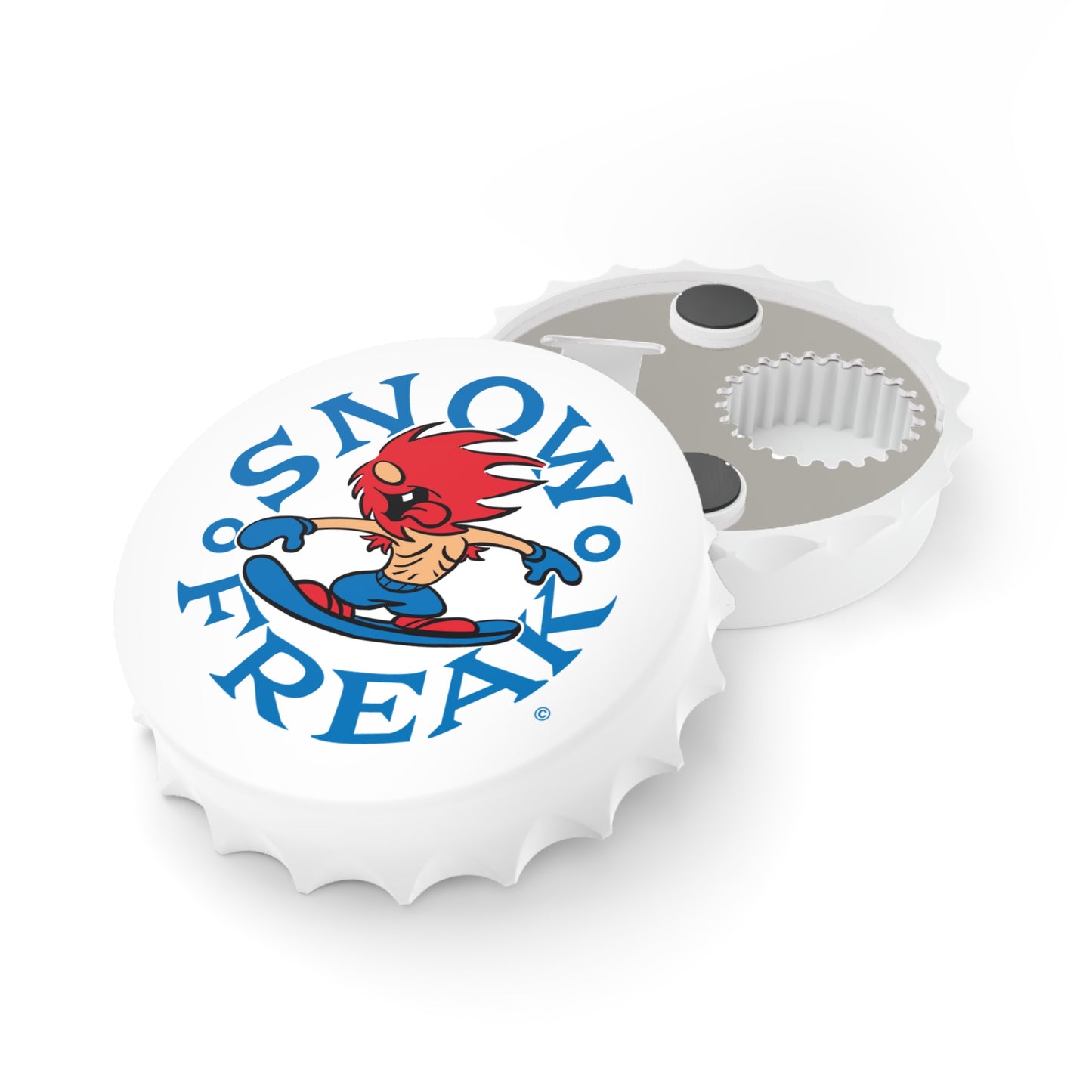 DRAFT: DO NTO PUBLISH - SNOW FREAK© Magnetic Bottle Opener - The Original FREAK!