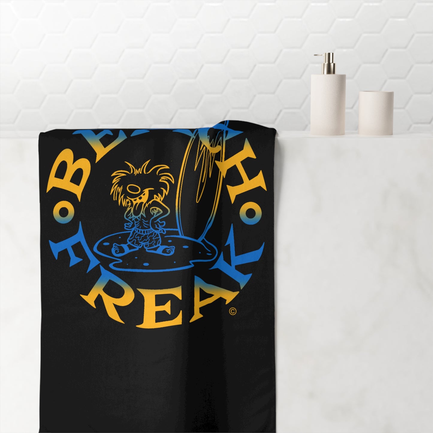 L.A.C BEACH FREAK© Mink-Cotton Towel