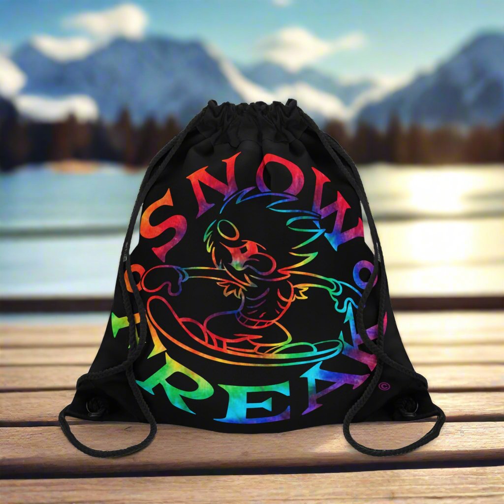 TIE-DYE SNOW FREAK© DRAWSTRING BAG