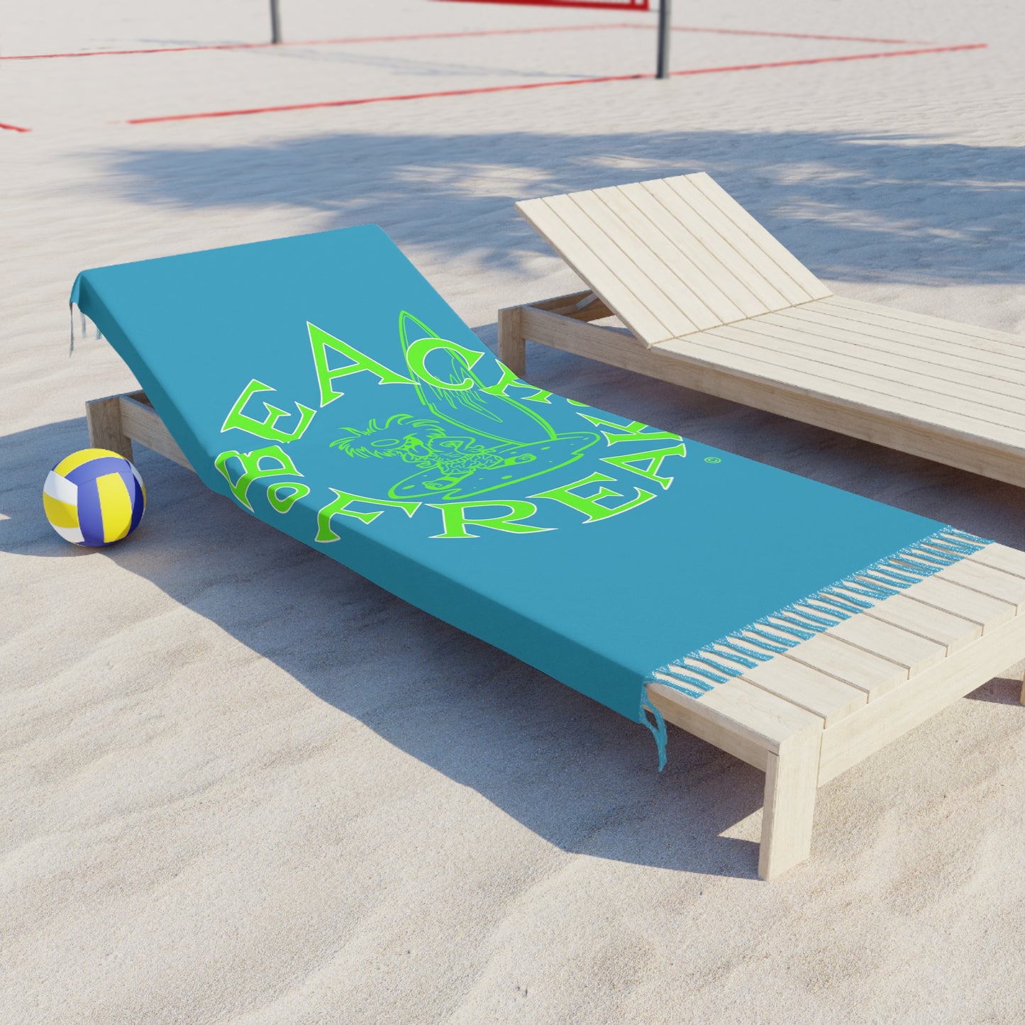 LIME BEACH FREAK© Boho Beach Blanket