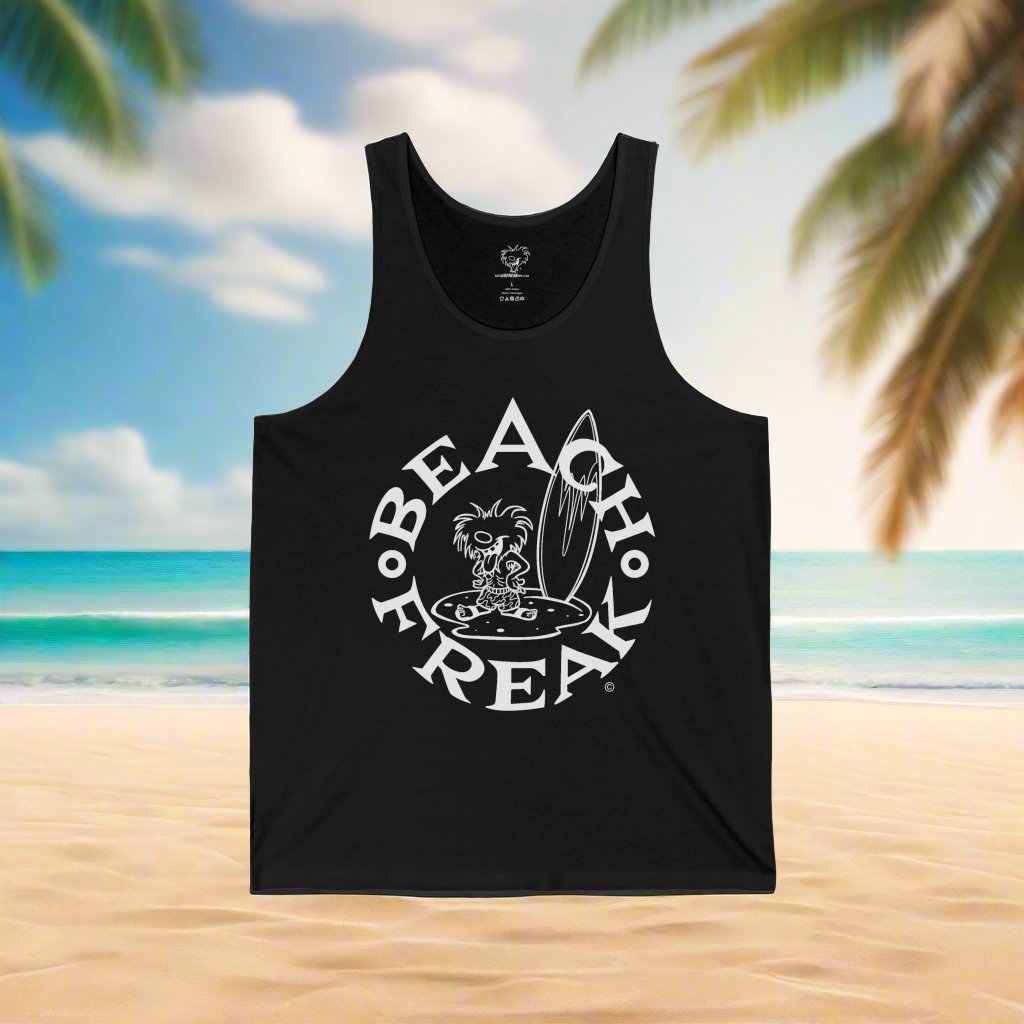 WHITE BEACH FREAK© JERSEY TANK