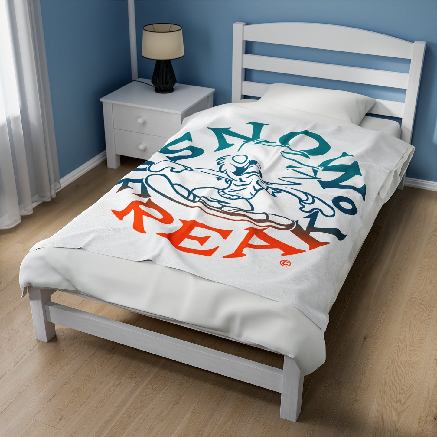 MIAMI SNOW FREAK© Velveteen Plush Blanket