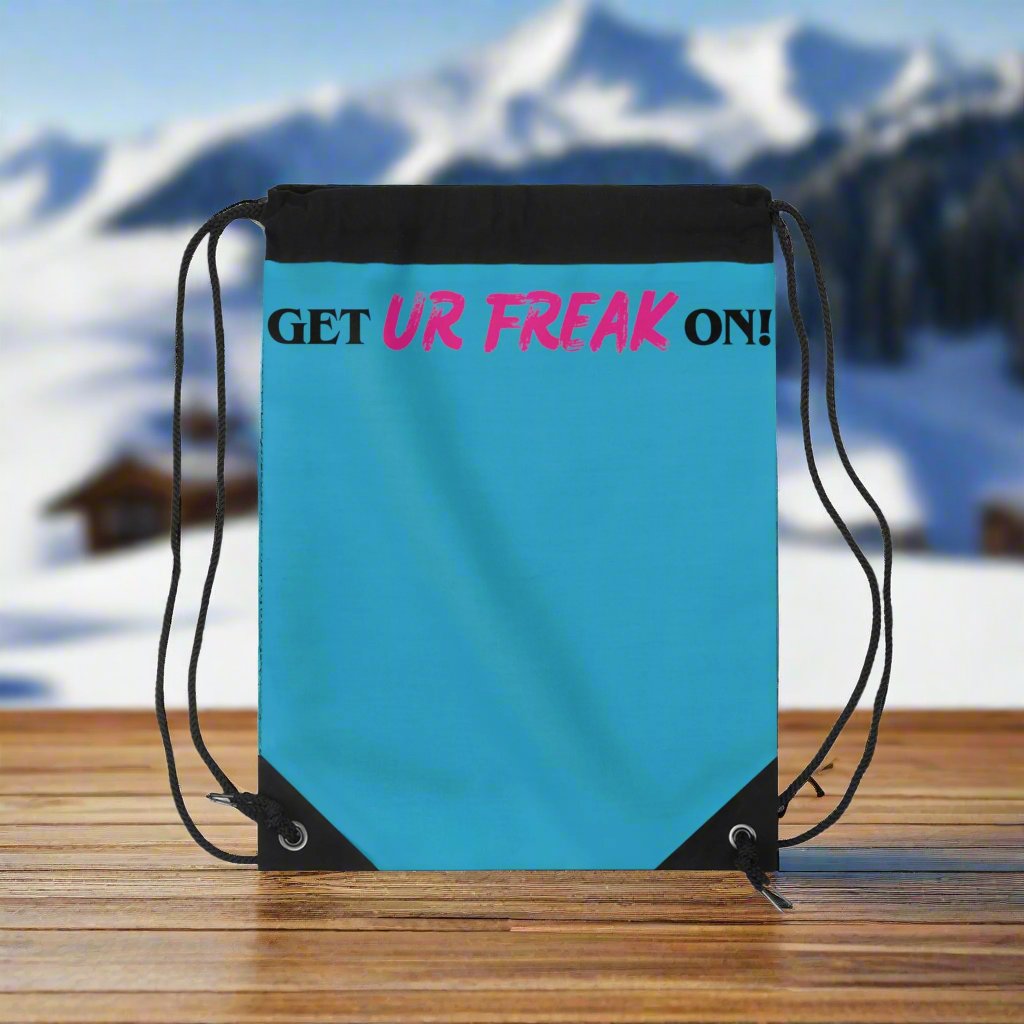 PINK SNOW FREAK© DRAWSTRING BAG