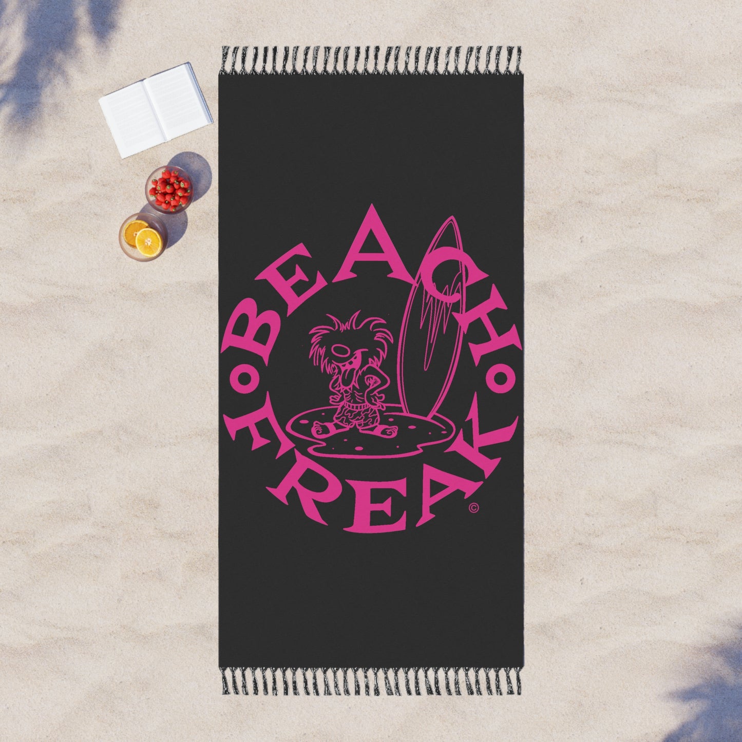 PINK BEACH FREAK© Boho Beach Blanket