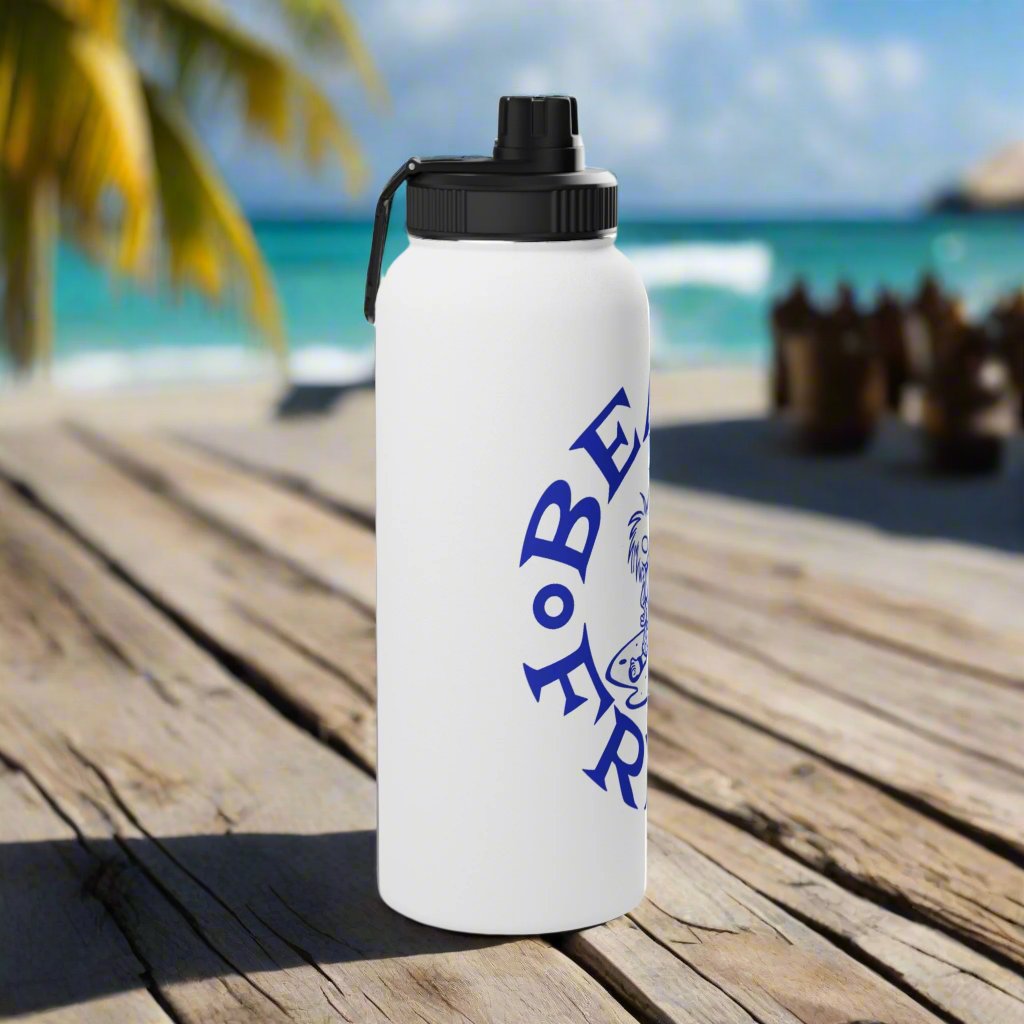BLUE BEACH FREAK© Stainless Steel SPORT Water Bottle