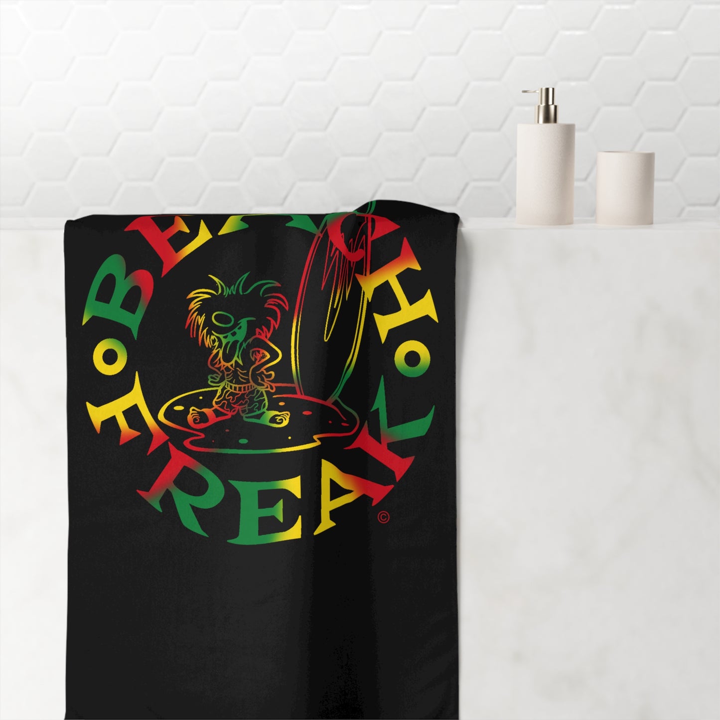 THE ISLANDER BEACH FREAK© MINK-COTTON TOWEL