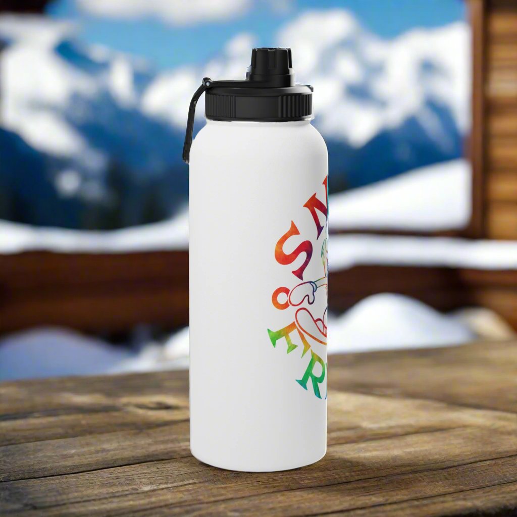 TIE-DYE SNOW FREAK© Stainless Steel Water Bottle