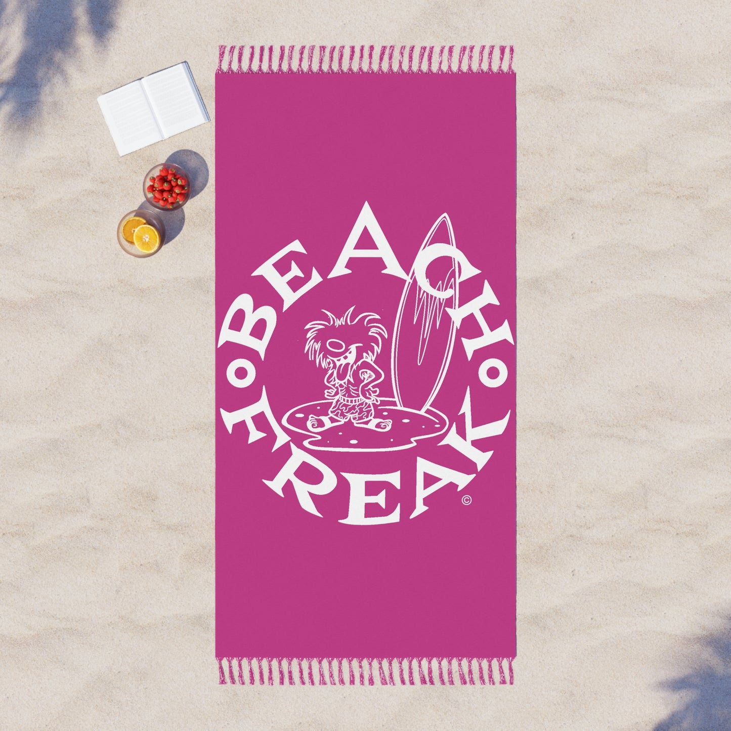 WHITE BEACH FREAK© Boho Beach Blanket