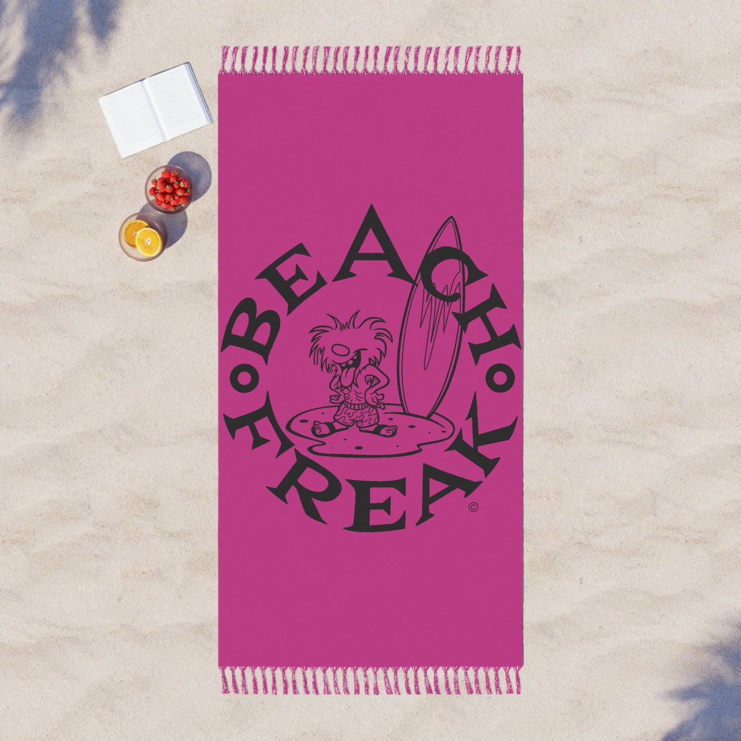 BLACK BEACH FREAK© Boho Beach Blanket