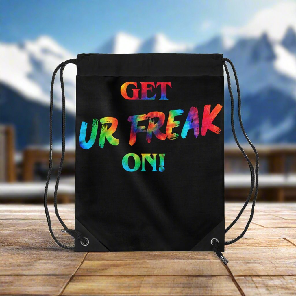 TIE-DYE SNOW FREAK© DRAWSTRING BAG