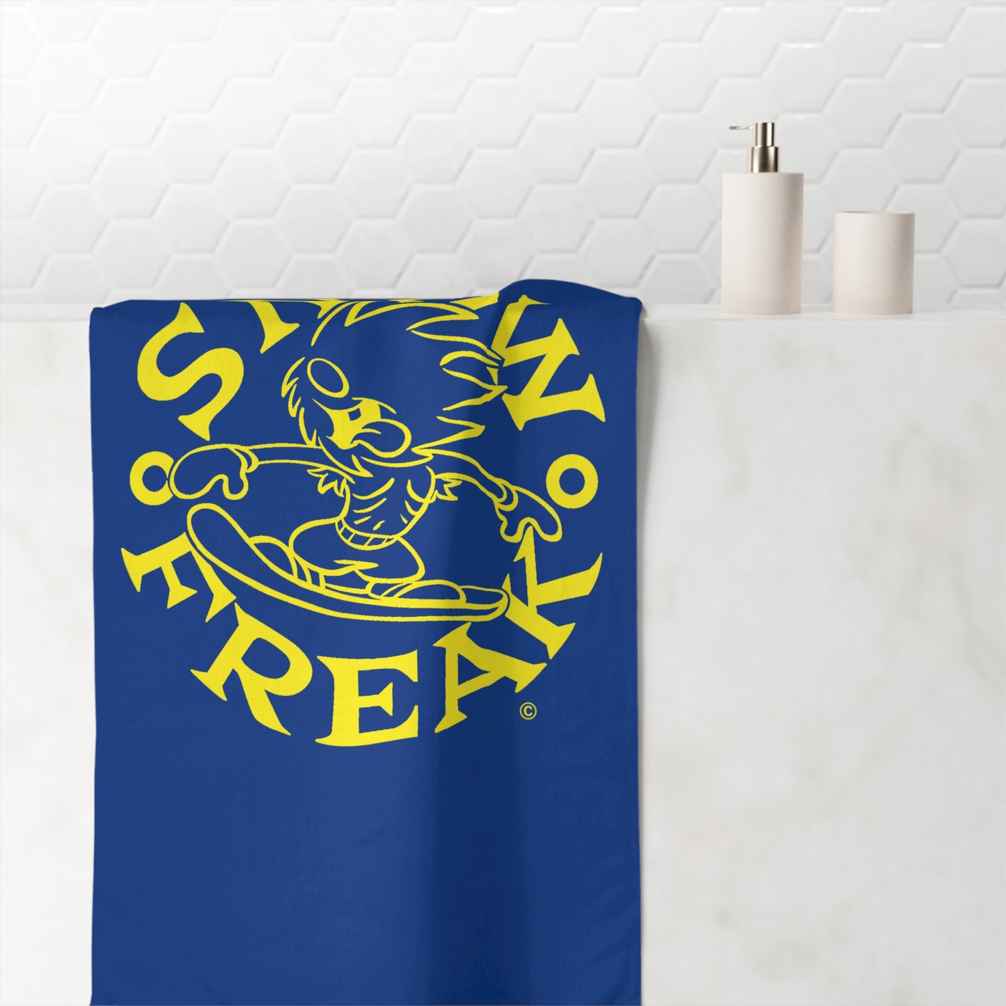 YELLOW SNOW FREAK© Mink-Cotton Towel