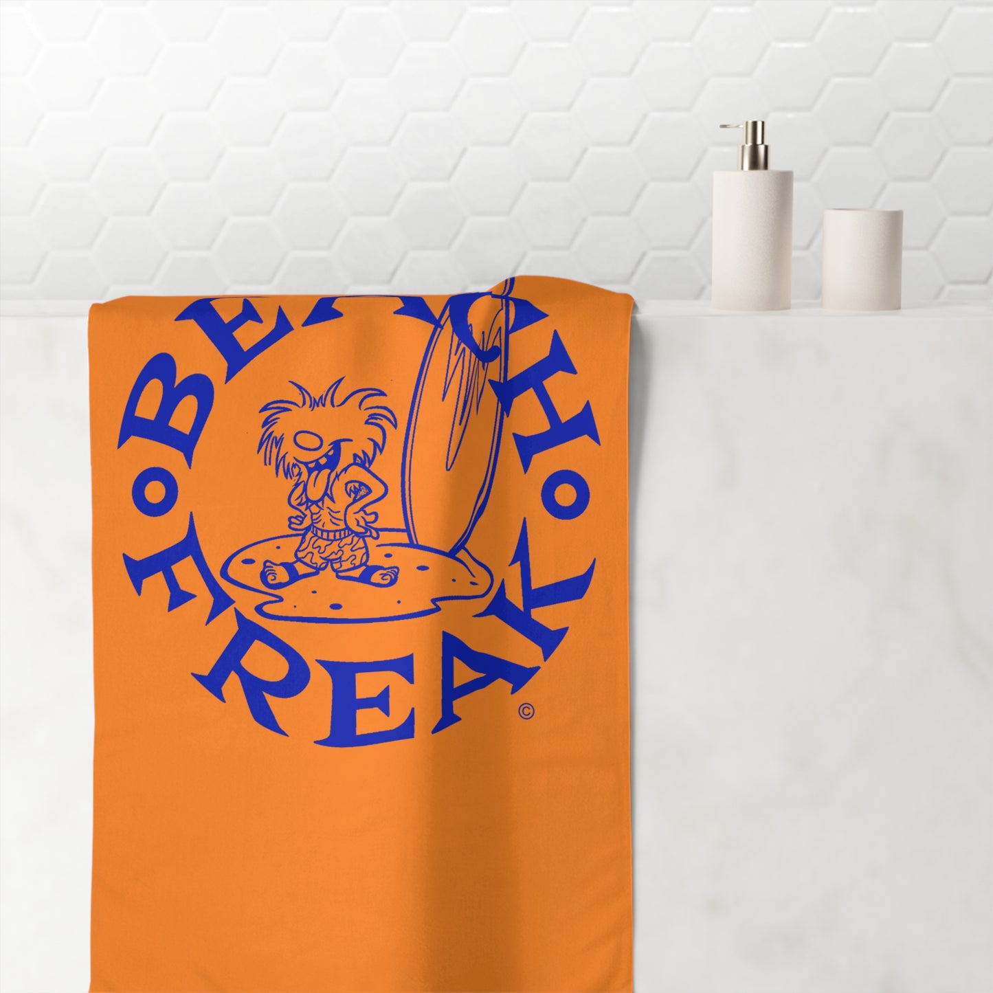BLUE BEACH FREAK© Mink-Cotton Towel
