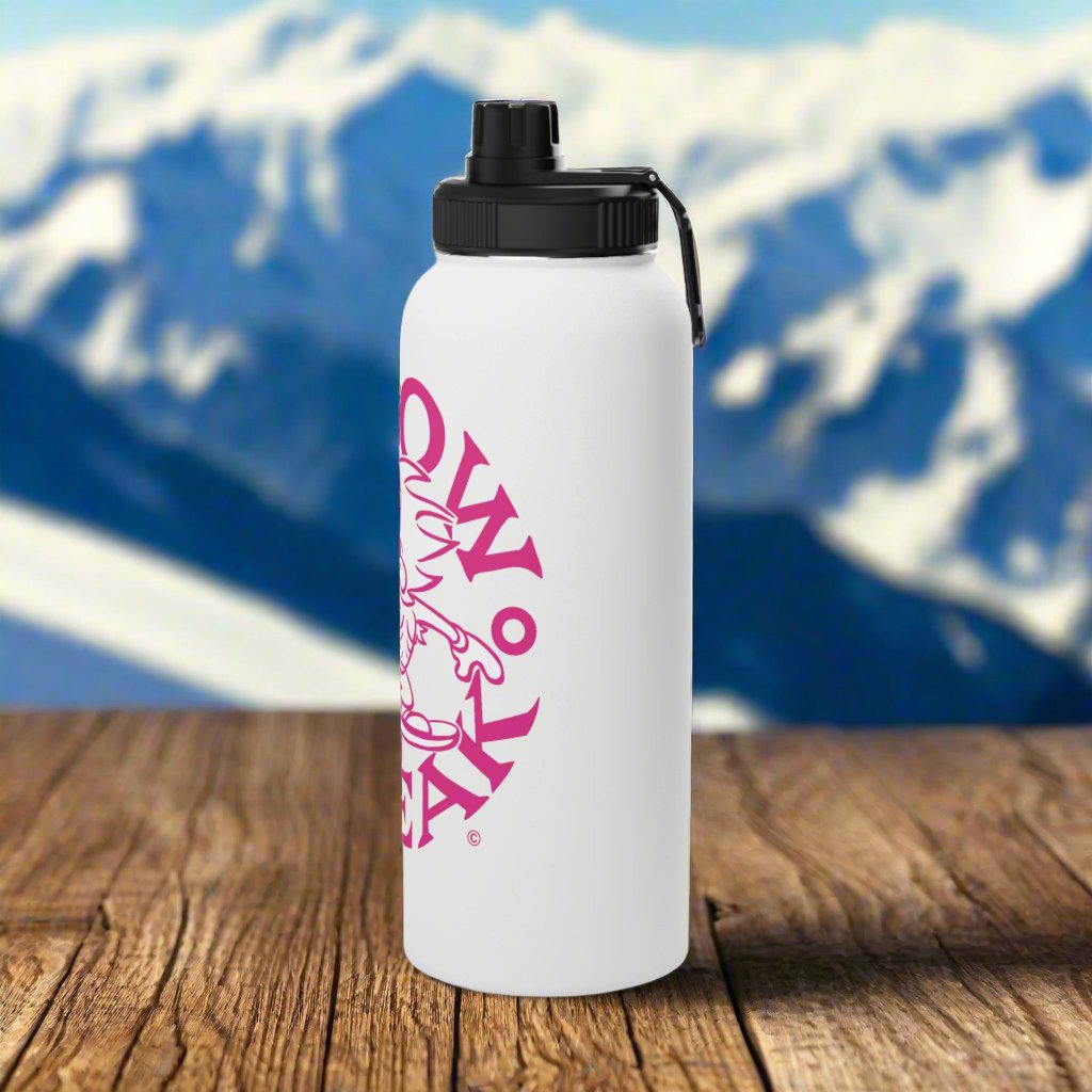 PINK SNOW FREAK© Stainless Steel Water Bottle