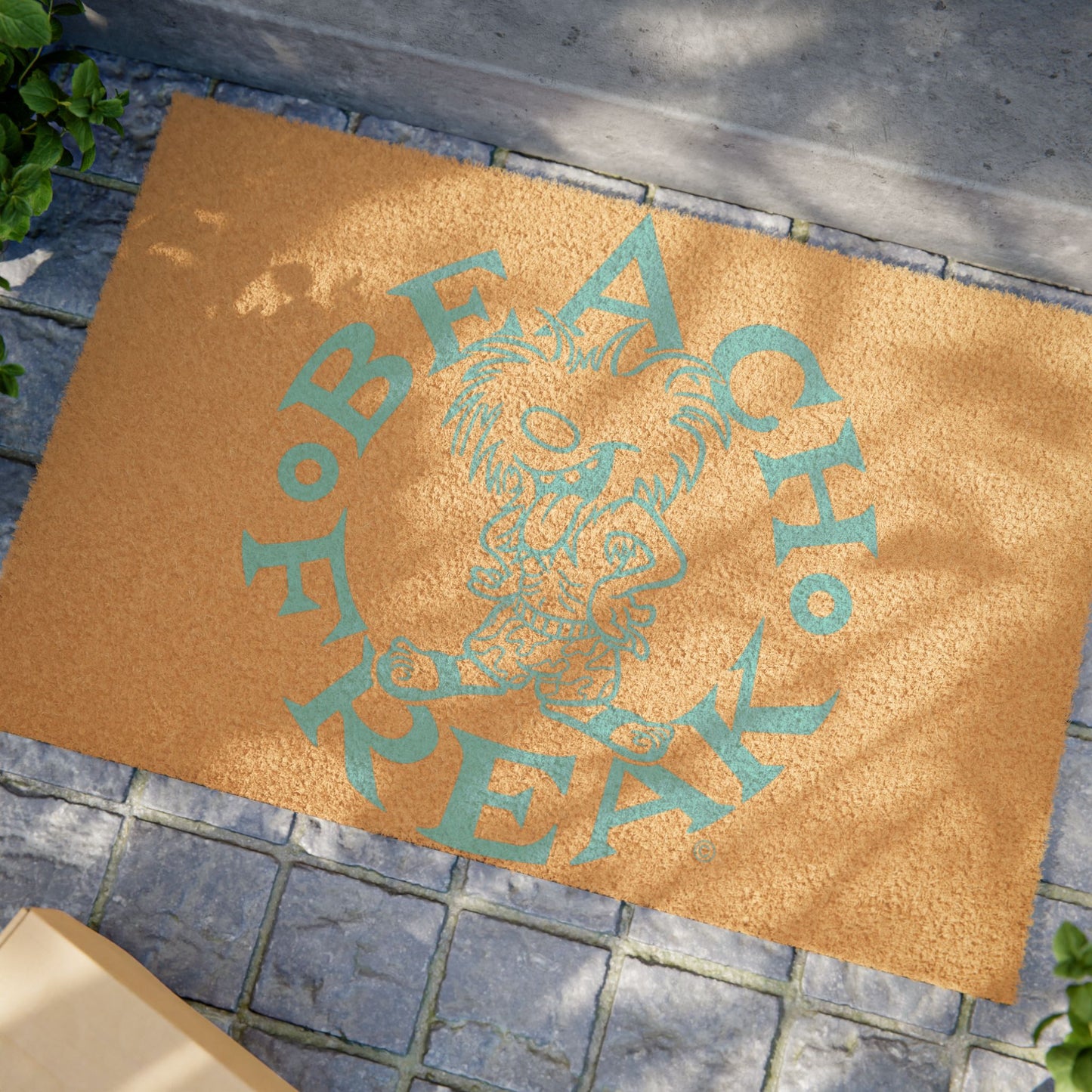 NEON BLUE BEACH FREAK© Doormat
