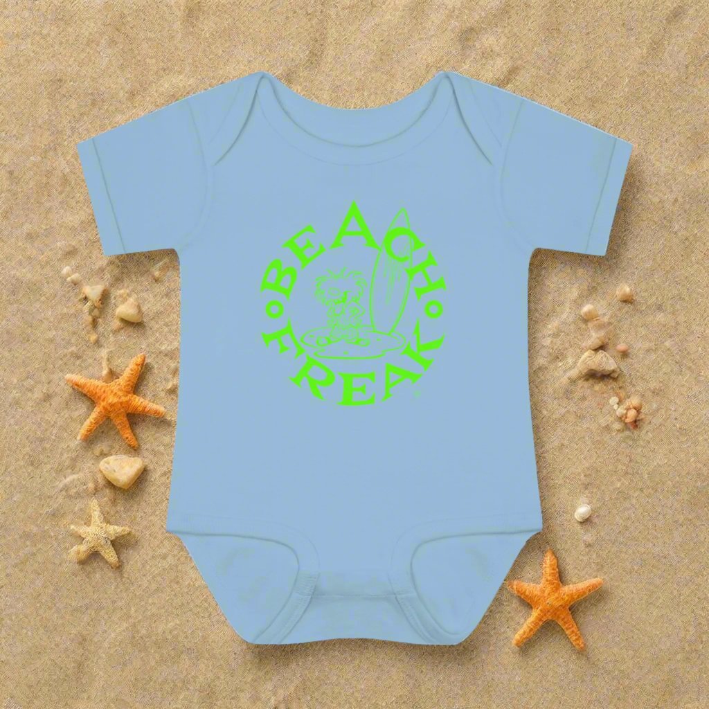 LIME BEACH FREAK© Baby Rib Bodysuit