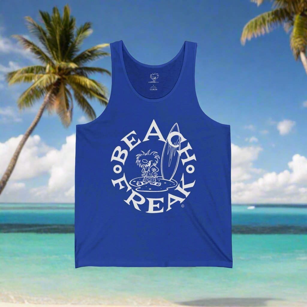 WHITE BEACH FREAK© JERSEY TANK