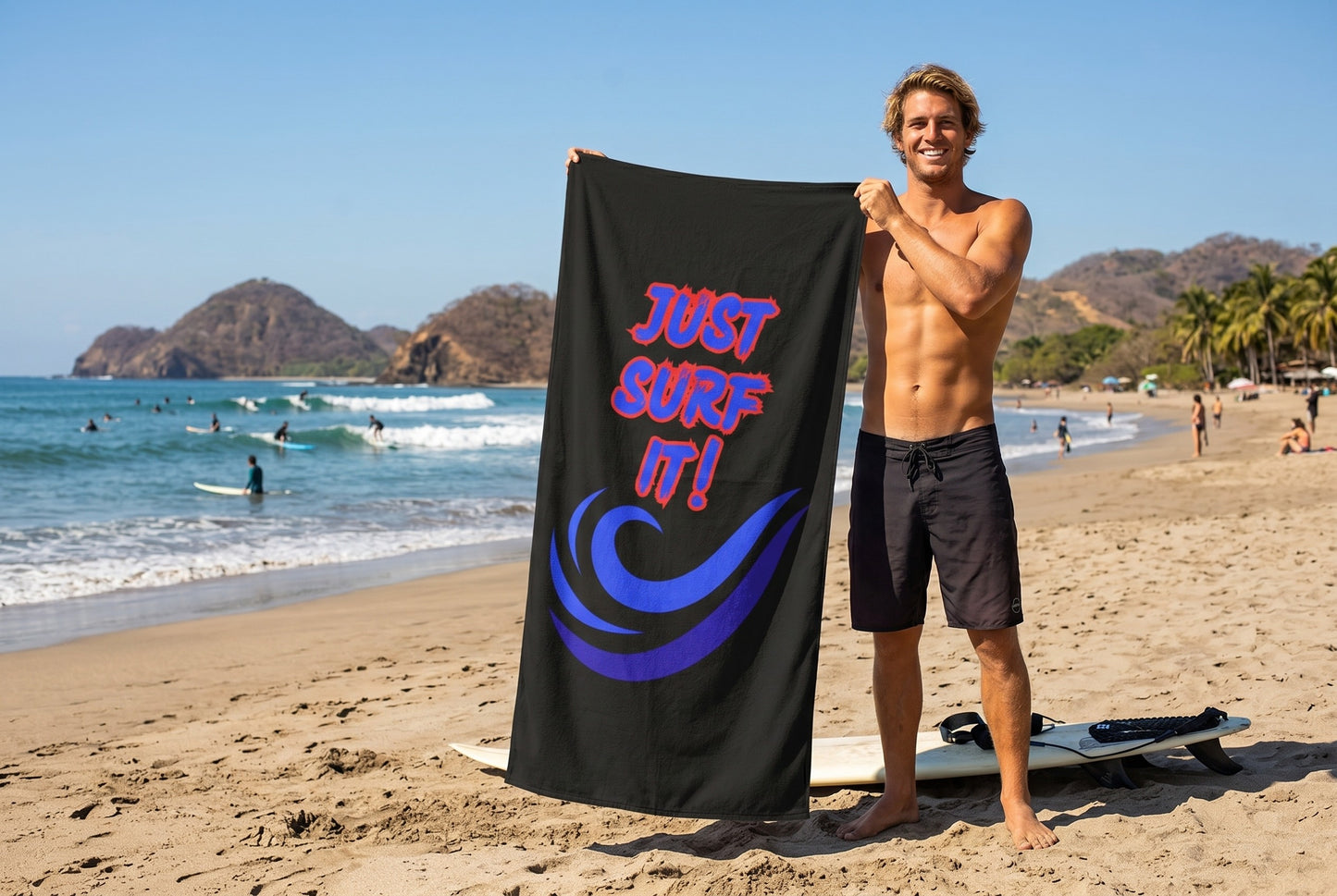 JUST SURF IT! - BEACH FREAK© Mink-Cotton Towel
