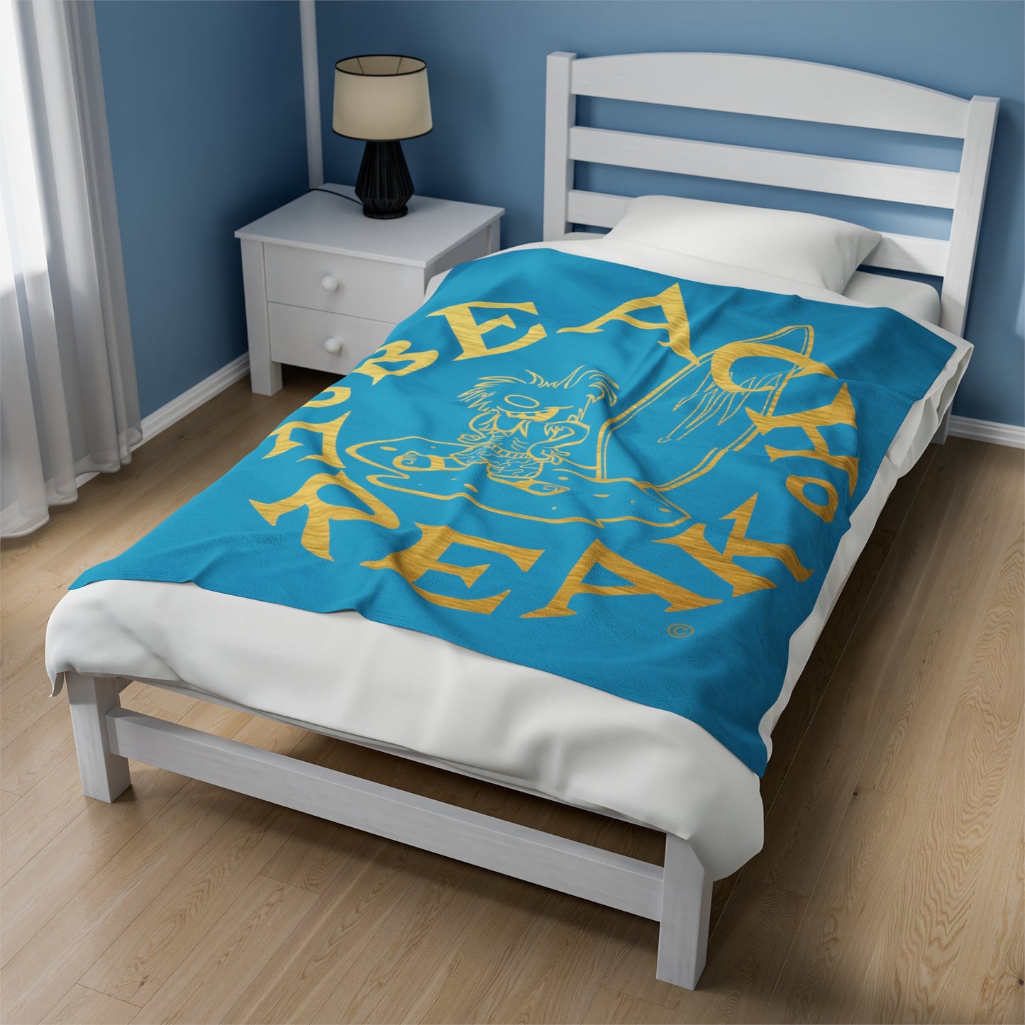 GOLD BEACH FREAK© Velveteen Plush Blanket