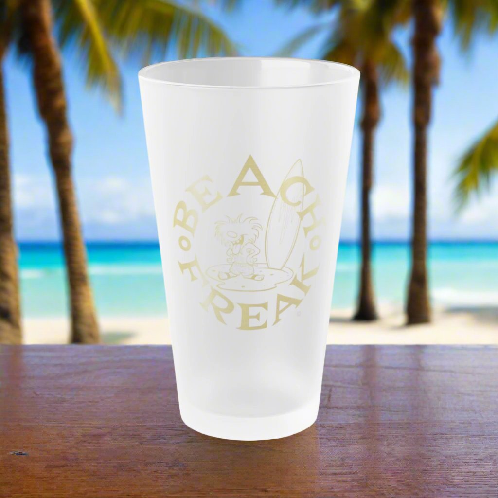 GOLD BEACH FREAK© Frosted Pint Glass