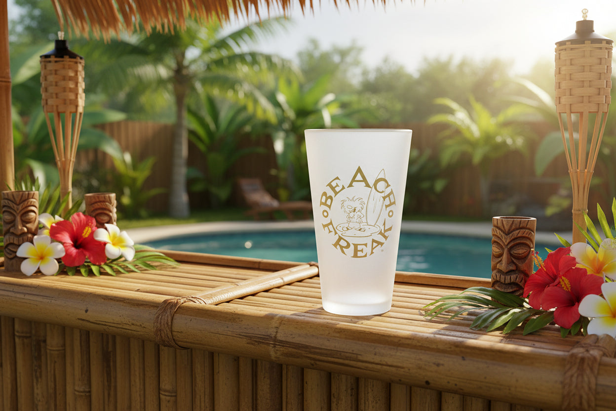GOLD BEACH FREAK© Frosted Pint Glass
