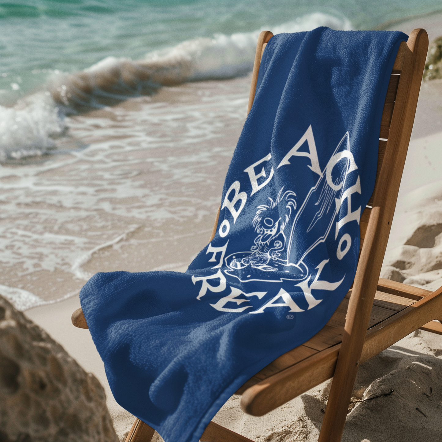 WHITE BEACH FREAK© Mink-Cotton Towel