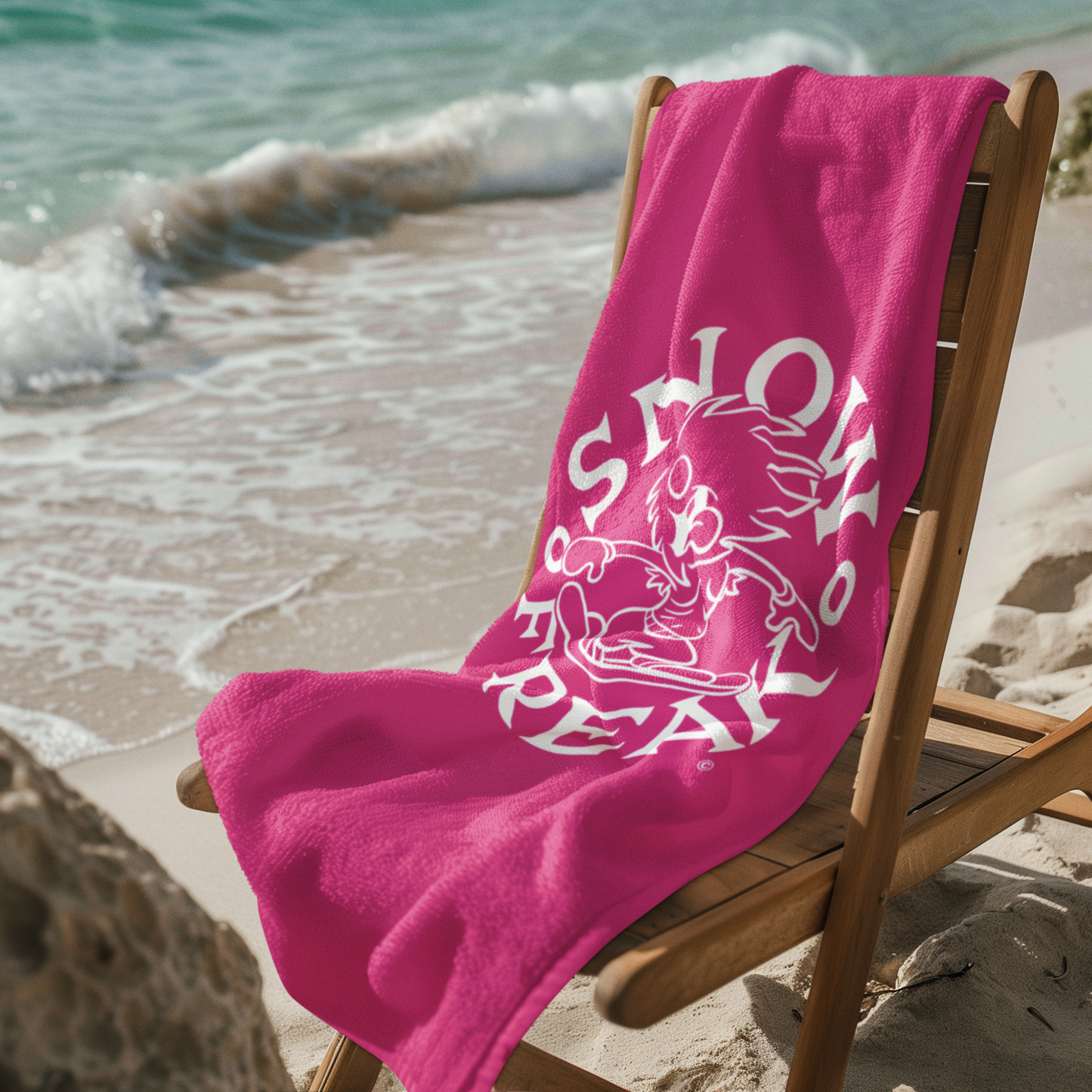WHITE SNOW FREAK© Mink-Cotton Towel