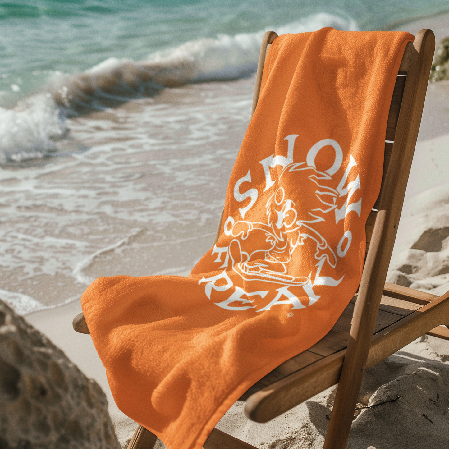 WHITE SNOW FREAK© Mink-Cotton Towel