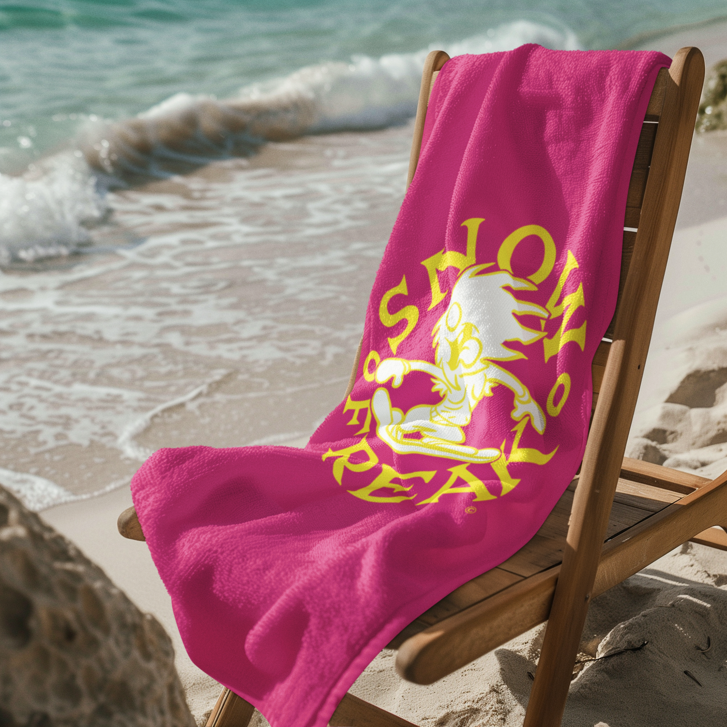 FROSTY YELLOW SNOW FREAK© Mink-Cotton Towel