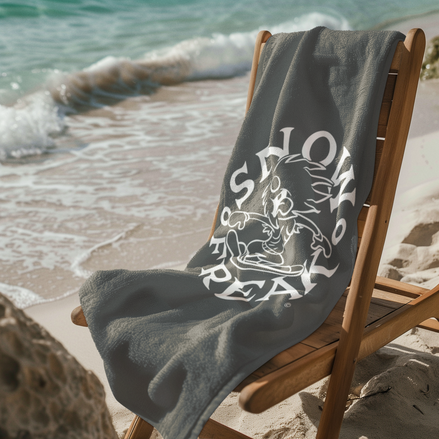 WHITE SNOW FREAK© Mink-Cotton Towel