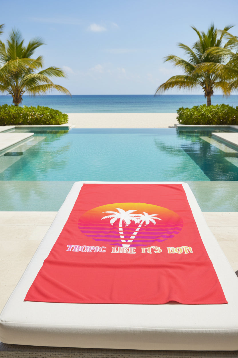 TROPIC LIKE IT'S HOT! - BEACH FREAK© Mink-Cotton Towel