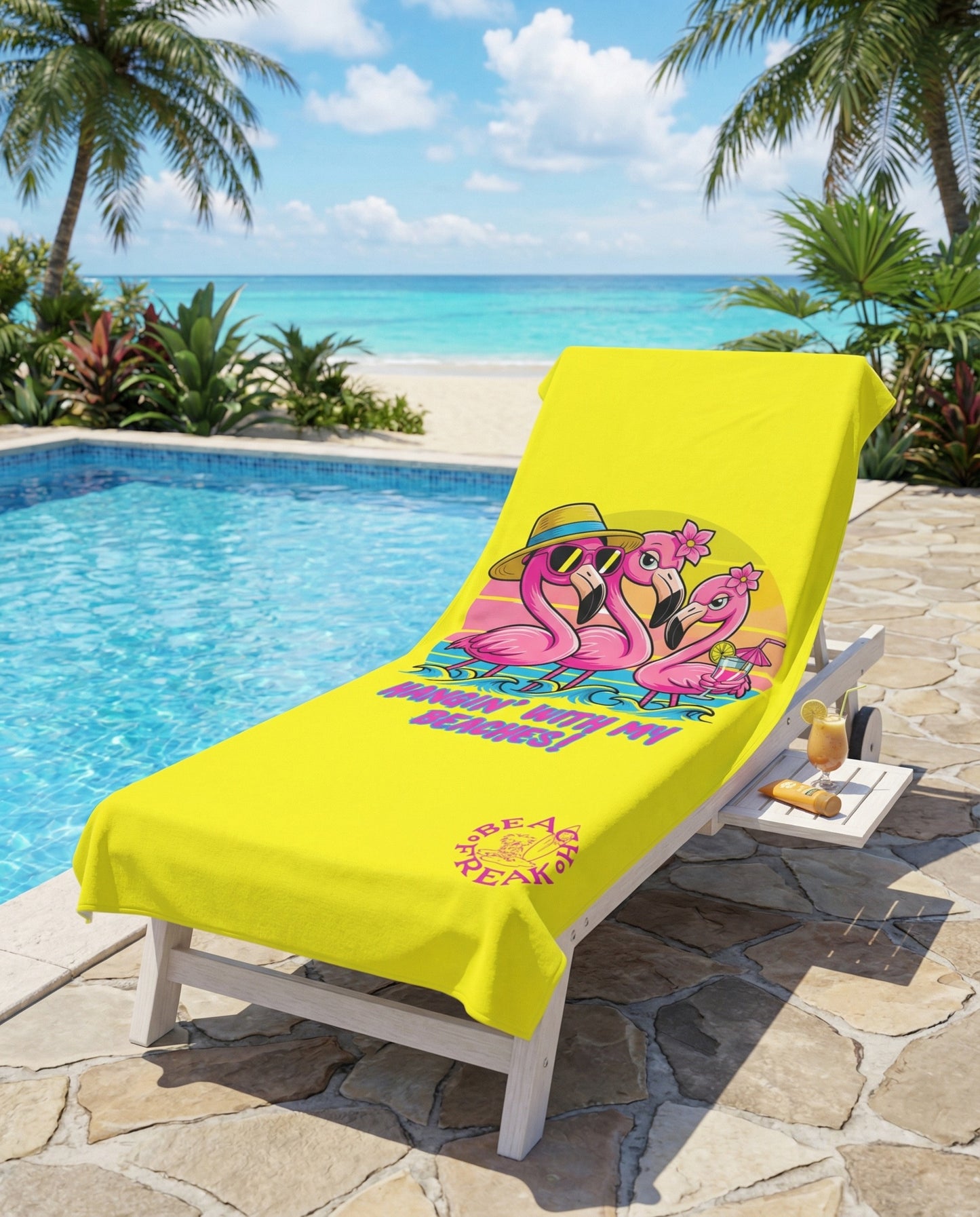 HANGIN' WITH MY BEACHES! BEACH FREAK© Mink-Cotton Towel
