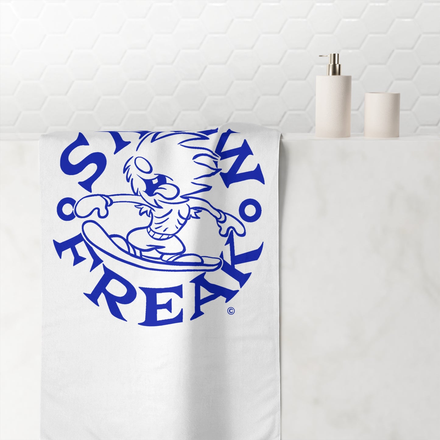 BLUE SNOW FREAK© Mink-Cotton Towel
