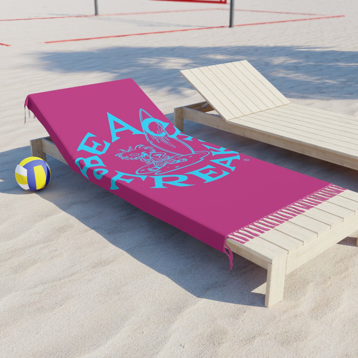 NEON BLUE BEACH FREAK© Boho Beach Blanket