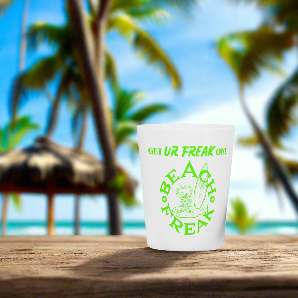 LIME BEACH FREAK© Ceramic Shot Glass