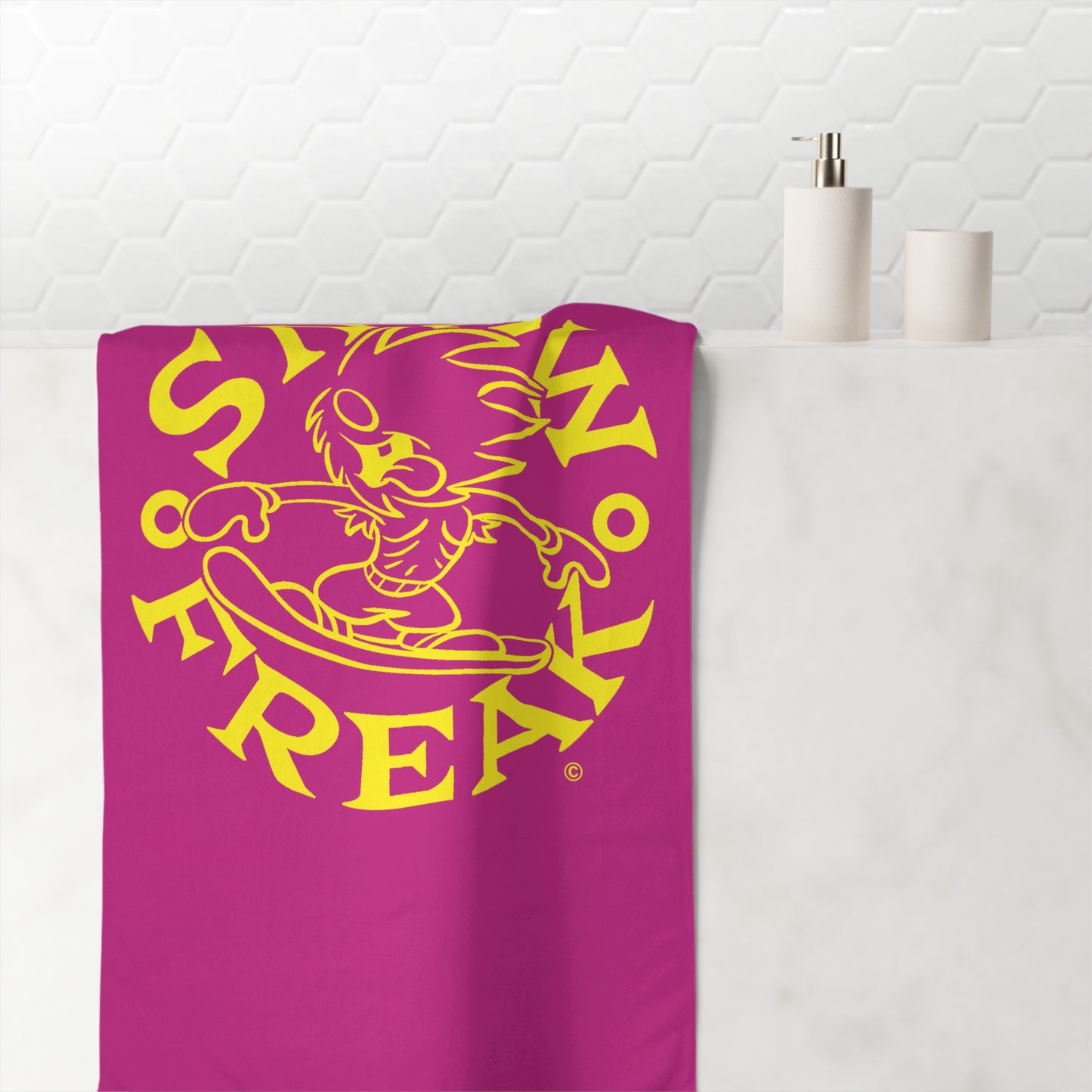 YELLOW SNOW FREAK© Mink-Cotton Towel