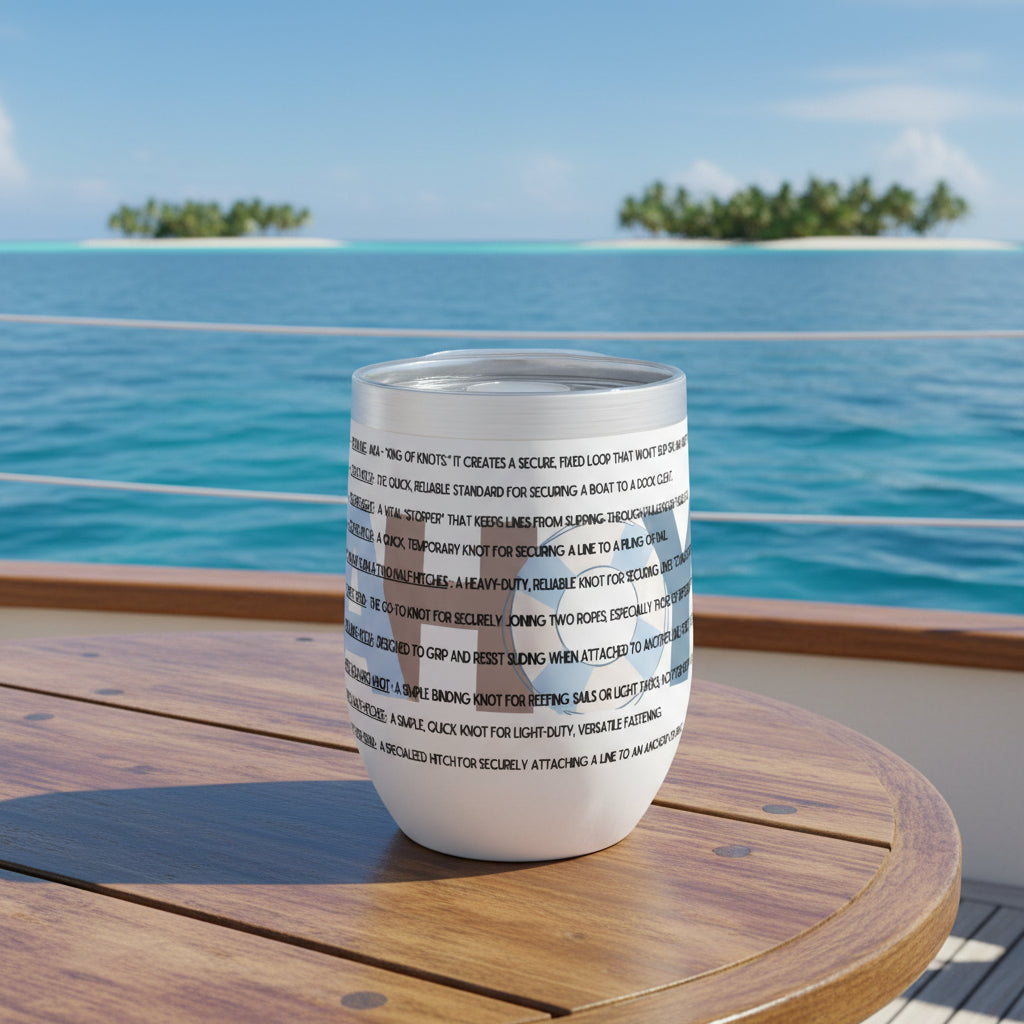 KNOTTY BY NATURE - BEACH FREAK© Chill Wine Tumbler