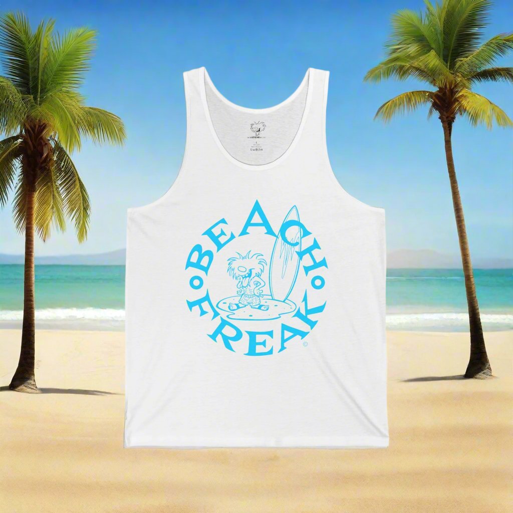 NEON BLUE BEACH FREAK© JERSEY TANK
