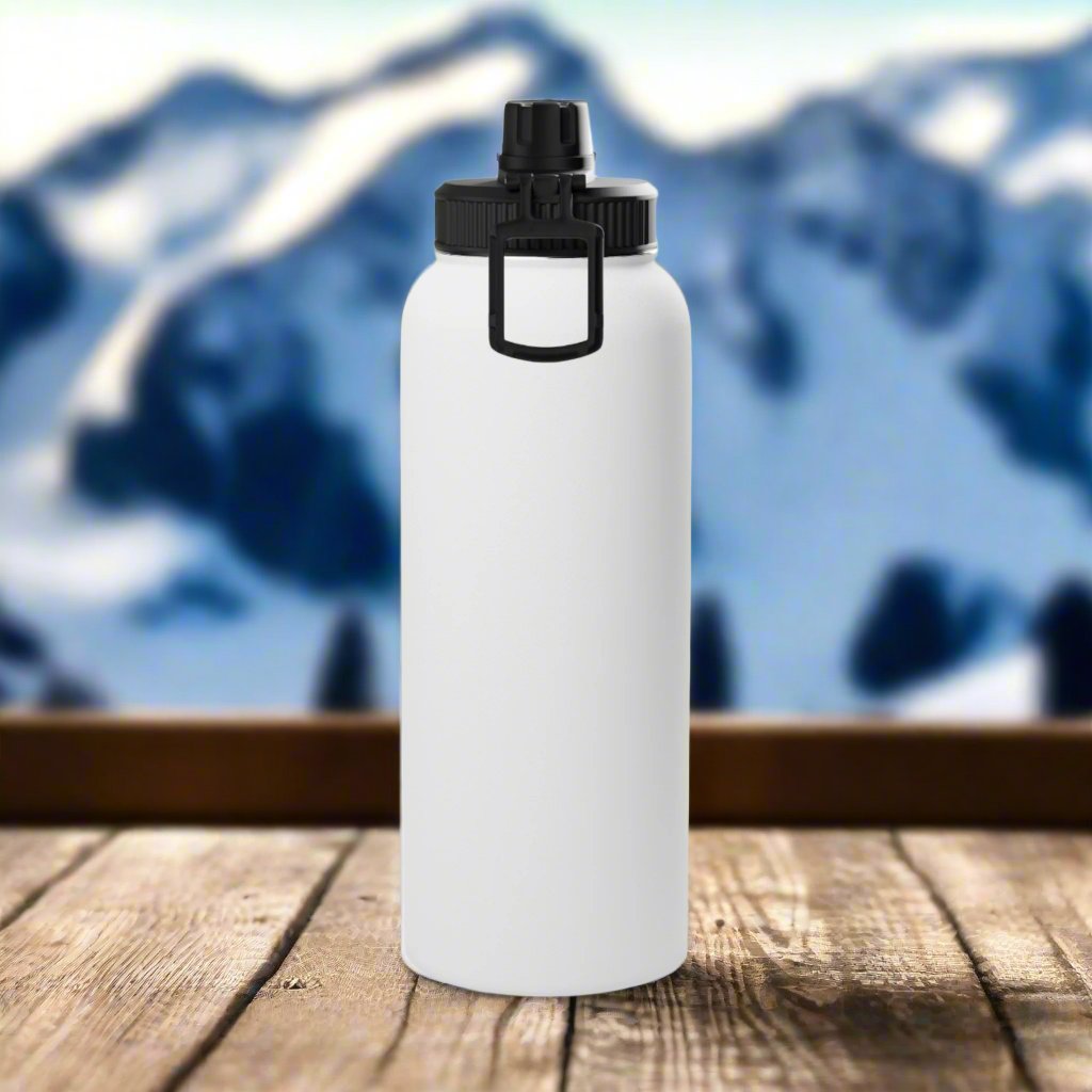 LIME N' YELLOW SNOW FREAK© Stainless Steel Water Bottle