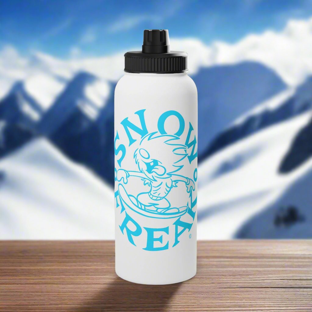 NEON BLUE SNOW FREAK© Stainless Steel Water Bottle